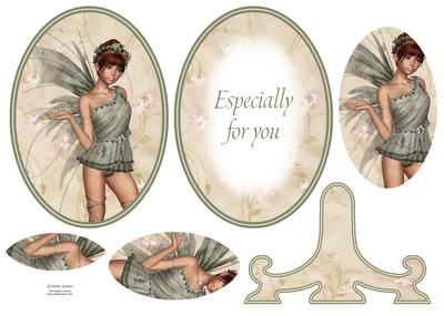 Pretty Fairy Plate Card Sheet