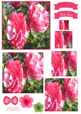 Beautiful Floral Watercolour Pyramid Topper