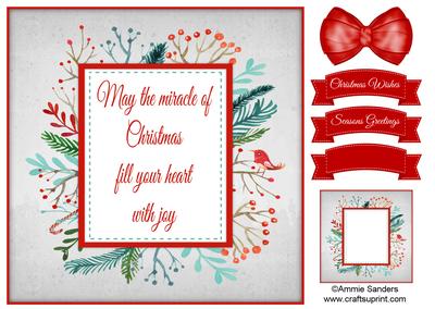 May the Miracle of Christmas Fill Your Heart with Joy 8x8