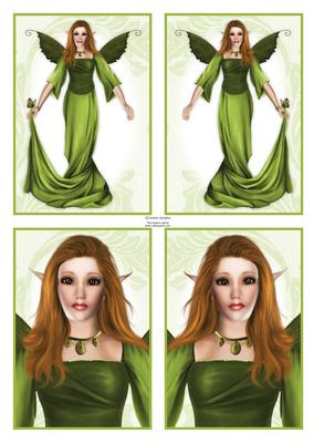 Beautiful Fairy in Green Toppers
