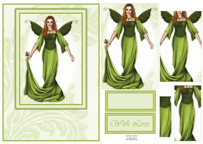 Gorgeous Emerald Fairy Card Front