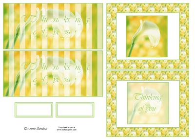 Beautiful Calla Lily Flip Card Kit