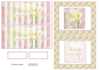 Pretty Pink Calla Lily Flip Card Kit