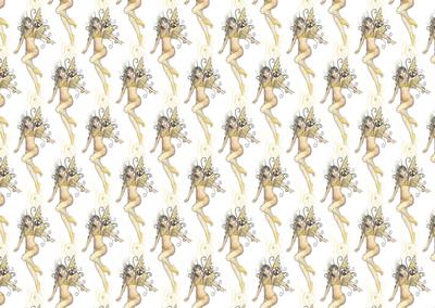 Beautiful Flutterby Fairy Backing Paper