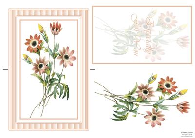 Beautiful Floral Spinner Card
