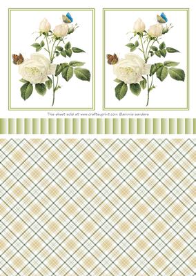Gorgeous White Rose's & Butterfliestoppers