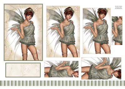 Stunning Fairy in Green Pyramid