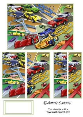Racing Cars Side Stacker, Ideal for Kids