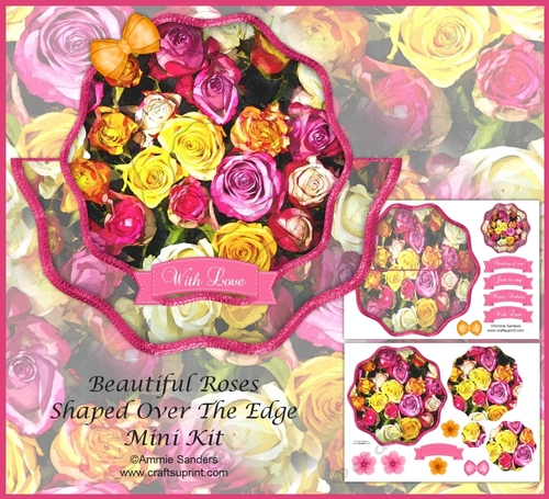 Beautiful Roses Shaped Over the Edge Mini Kit