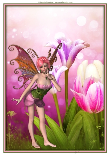 Blossom Fairy A4 Topper