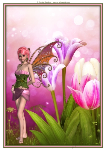 Blossom Fairy A4 Topper