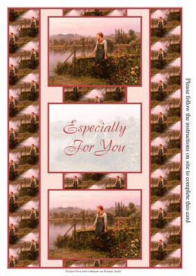 Over Looking the Lake 3 Panel Fold Back