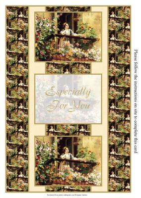 Out on the Balcony 3 Panel Fold Back