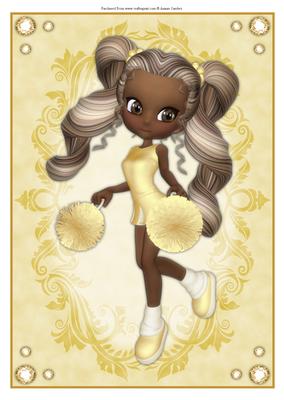 Cute Ethnic Cheerleader