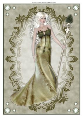 Woodland Princess A4 Topper/card