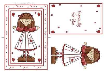 Cute Little Girl Spinner Card
