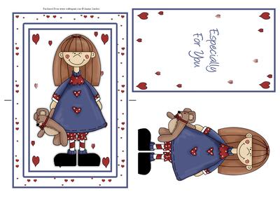 Cute Little Girl Spinner Card