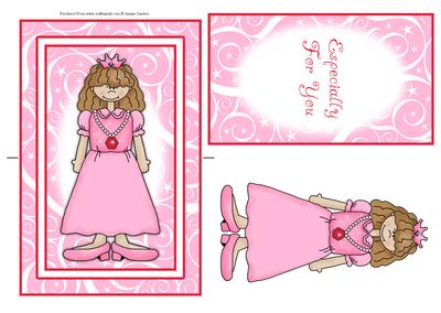 Cute Little Princess Spinner Card