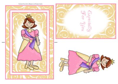 Cute Little Princess Spinner Card