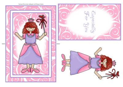 Cute Little Princess Spinner Card