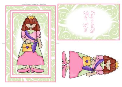 Cute Little Princess Spinner Card