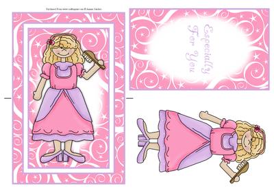 Cute Little Princess Spinner Card