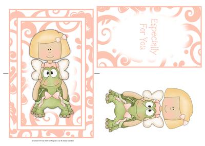 Cute Little Angel Spinner Card