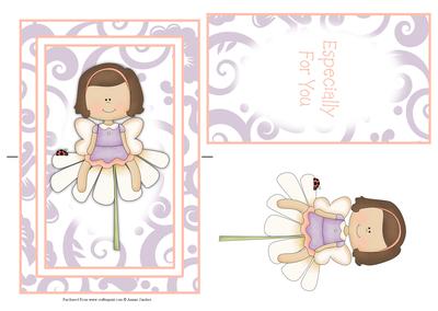 Cute Little Angel Spinner Card