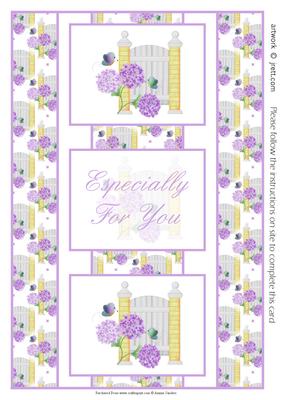 Country Charm Garden Gate 3 Panel Fold Back