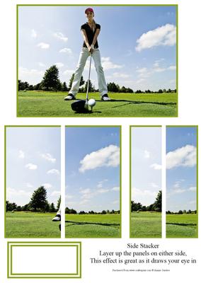 Female Golf Themed Side Stacker