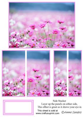 Beautiful Flowers in the Meadow Floral Side Stacker