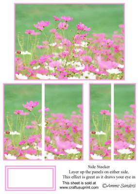 Beautiful Flowers in the Meadow Floral Side Stacker