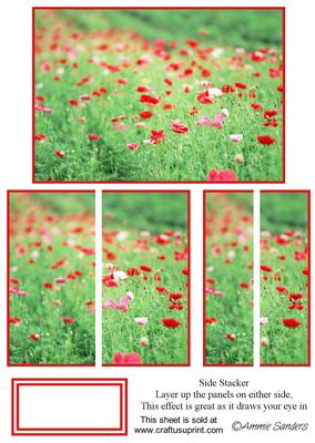 Beautiful Flowers in the Meadow Floral Side Stacker