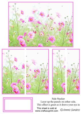 Beautiful Flowers in the Meadow Floral Side Stacker