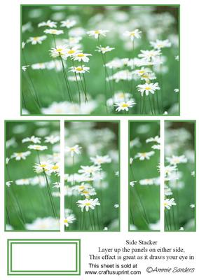 Beautiful Flowers in the Meadow Floral Side Stacker