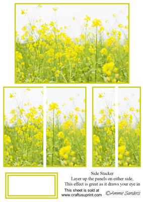 Beautiful Flowers in the Meadow Floral Side Stacker