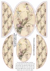 Magical Fairies Oval Gate Fold Card Kit