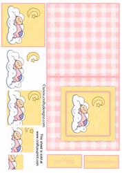 Baby Girl 5x5 Card Kit
