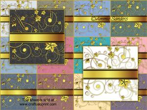 Rich Shades Deluxe Gold 5x5 Card Fronts