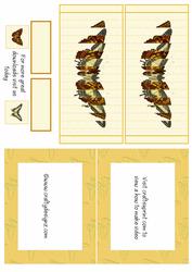 Yellow Butterflys Flip Card Kit