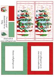 Santa & Christmas Tree Flip Card Kit