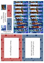 Santa and Sleigh Flip Card Kit