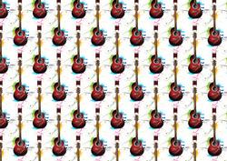 Rock & Roll Guitar Backing Paper