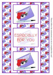 Cute Little Red Hat Cat Note 3 Panel Foldback