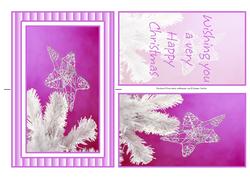 Contempory Christmas Star Spinner Card