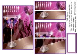 Disco Night Stacker Card