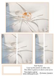 Wedding Rings Tied on a Pillow Stacker Card