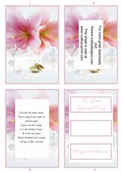 Flowers and Wedding Rings Wedding Tunnel Sheet