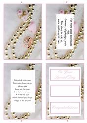 Gold Beads and Rings Wedding Tunnel Sheet