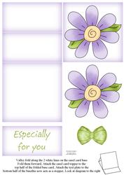 Big N Bold Purple Flower 5 Minute Easel Card